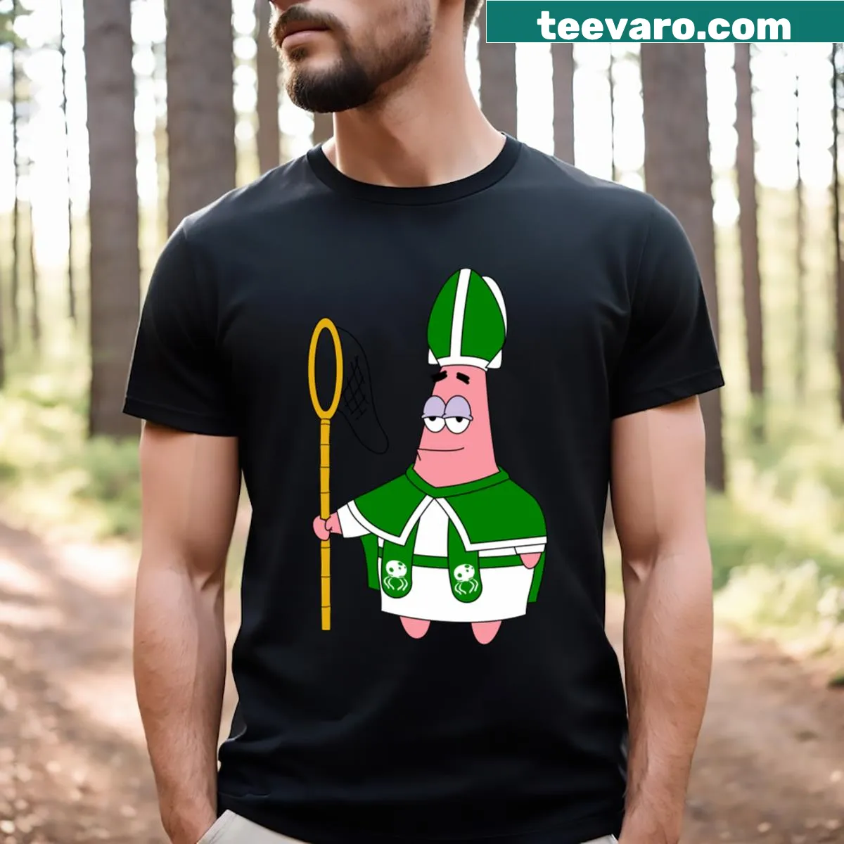 Playful t-shirt for St. Patrick's Day celebrations — on a men's t-shirt