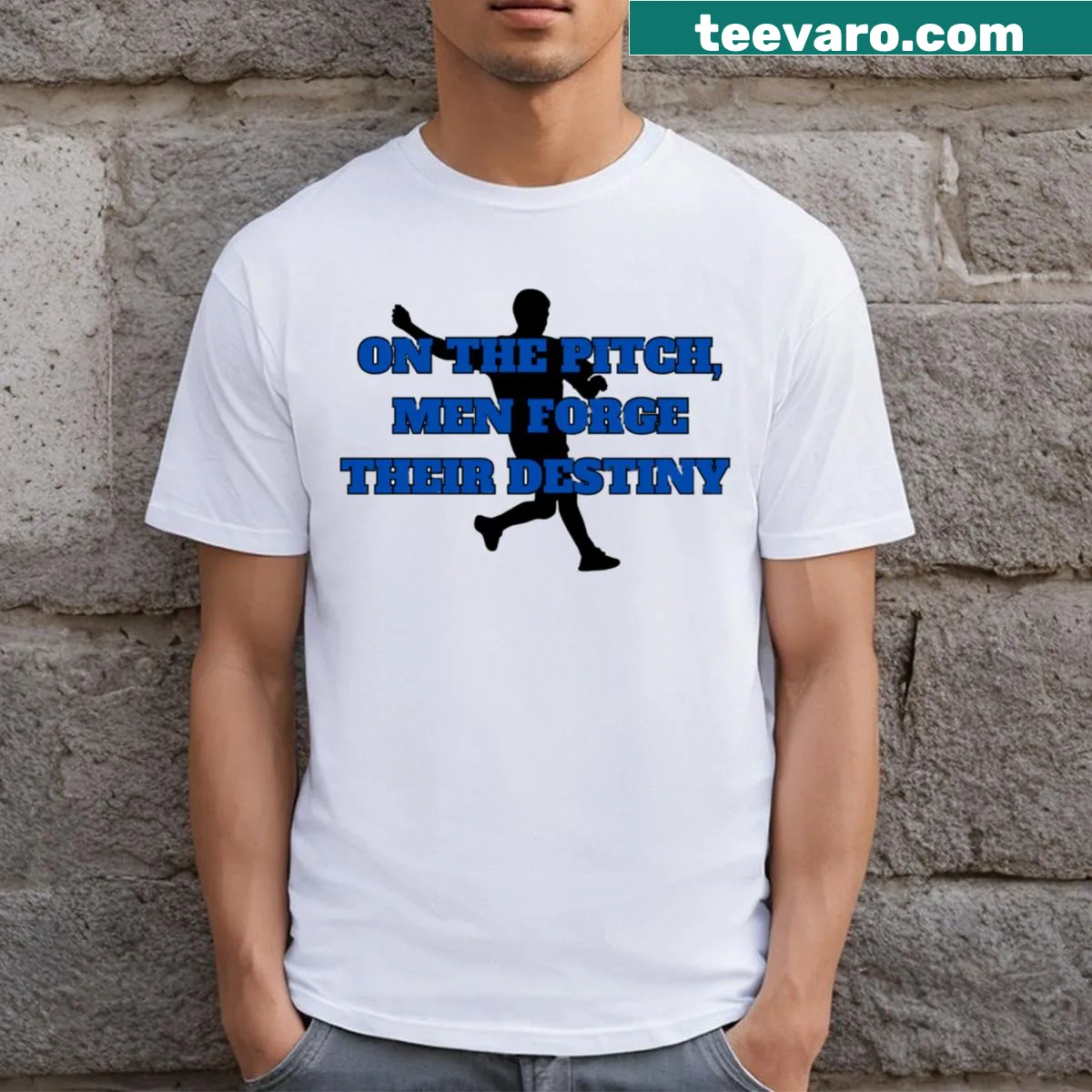 T-shirt with 'Soul Of The Game' slogan for football fans — on a men's t-shirt