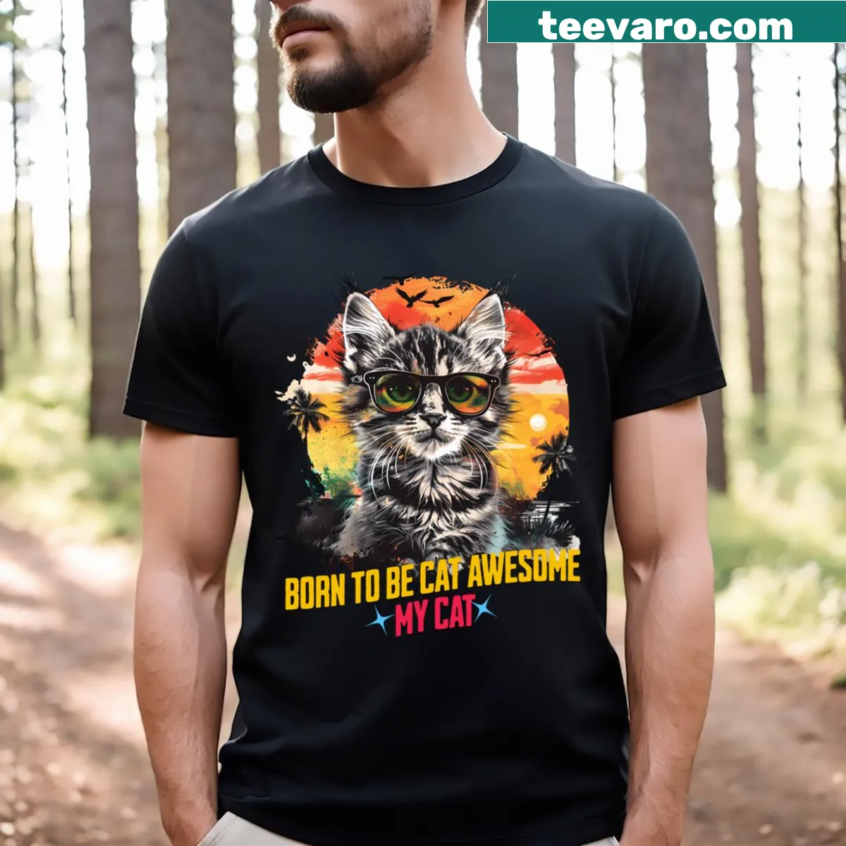 T-shirt with a dog illustration and the phrase 'My Life Partner' — on a men's t-shirt