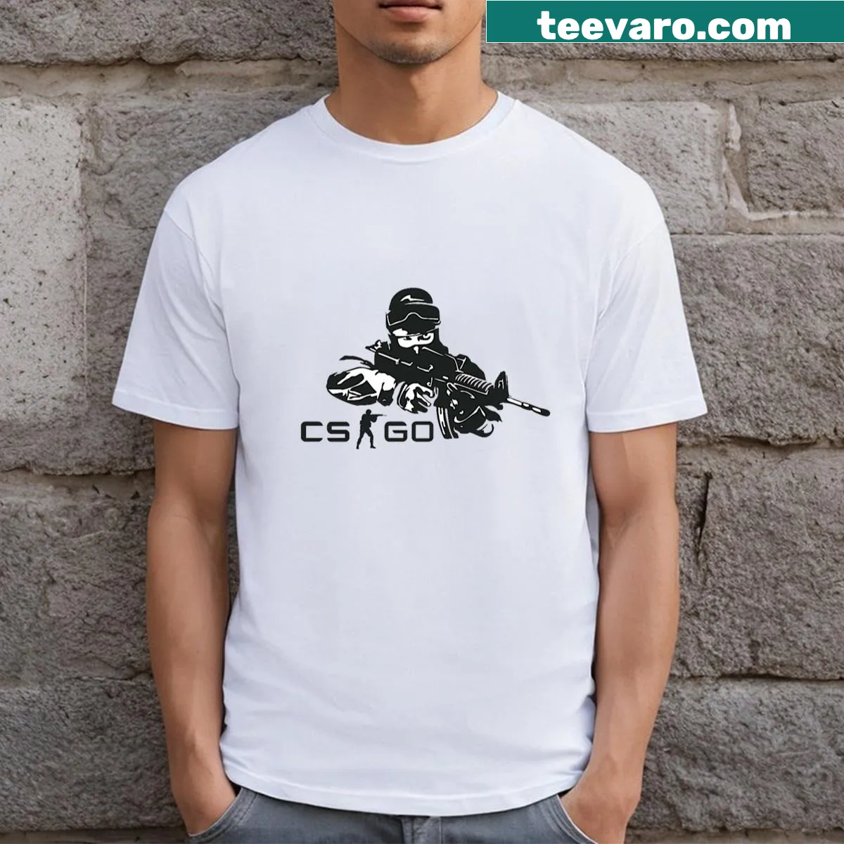 Counter Strike 2 graphic T-shirt for gamers — on a men's t-shirt