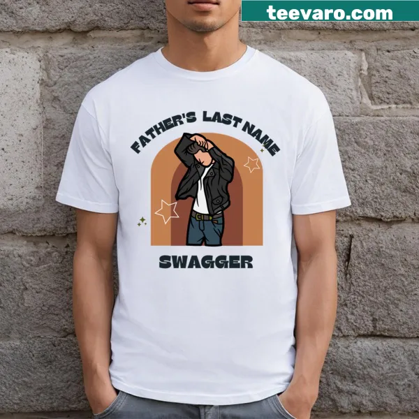 Personalized Dad Last Name Swagger T-shirt design