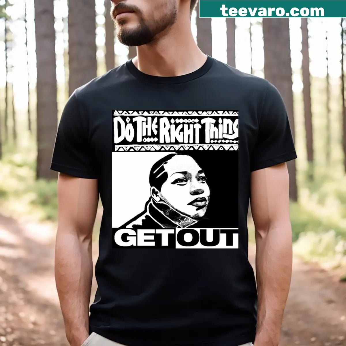 Funny graphic t-shirt with the phrase 'Doing The Right Thing Pt 17' — on a men's t-shirt