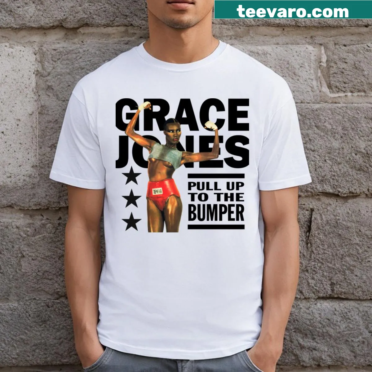 Funny t-shirt featuring 'Hit Song' text — on a men's t-shirt