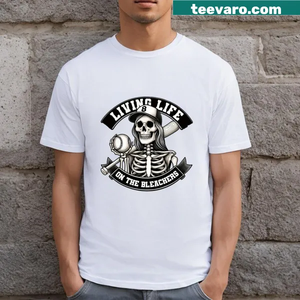 T-shirt celebrating the excitement of bleacher life