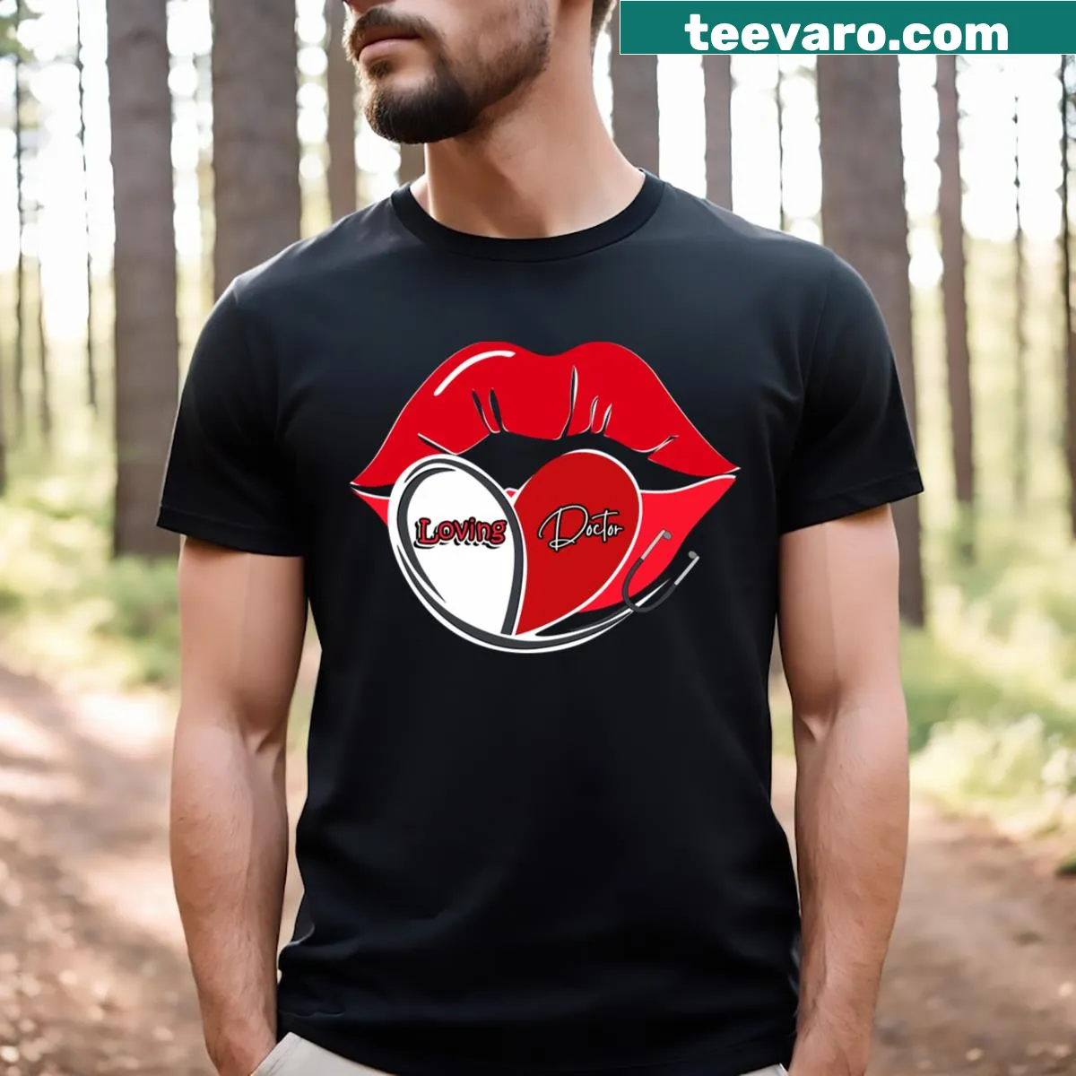 Funny Doctor T-shirt for Health Day with humorous graphic — on a men's t-shirt