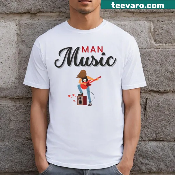 Bass music themed T-shirt with bold graphic design