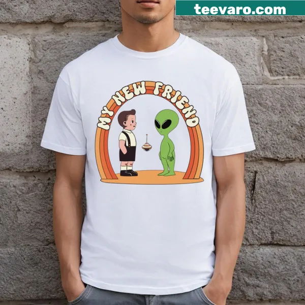 Cartoon alien T-shirt designed for children