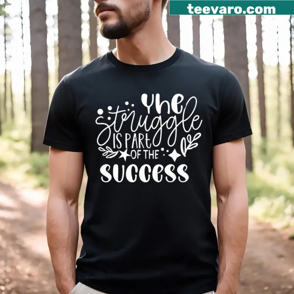 Inspirational t-shirt with the phrase 'Overcoming Adversity A Roadmap To Success'