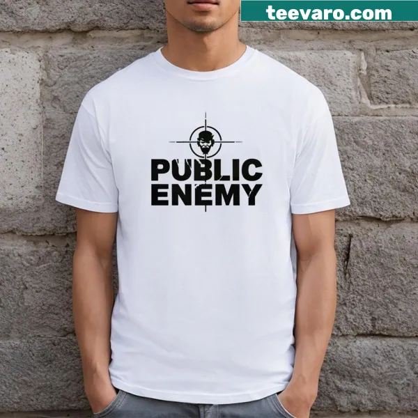 Graphic T-shirt honoring Public Enemy music group