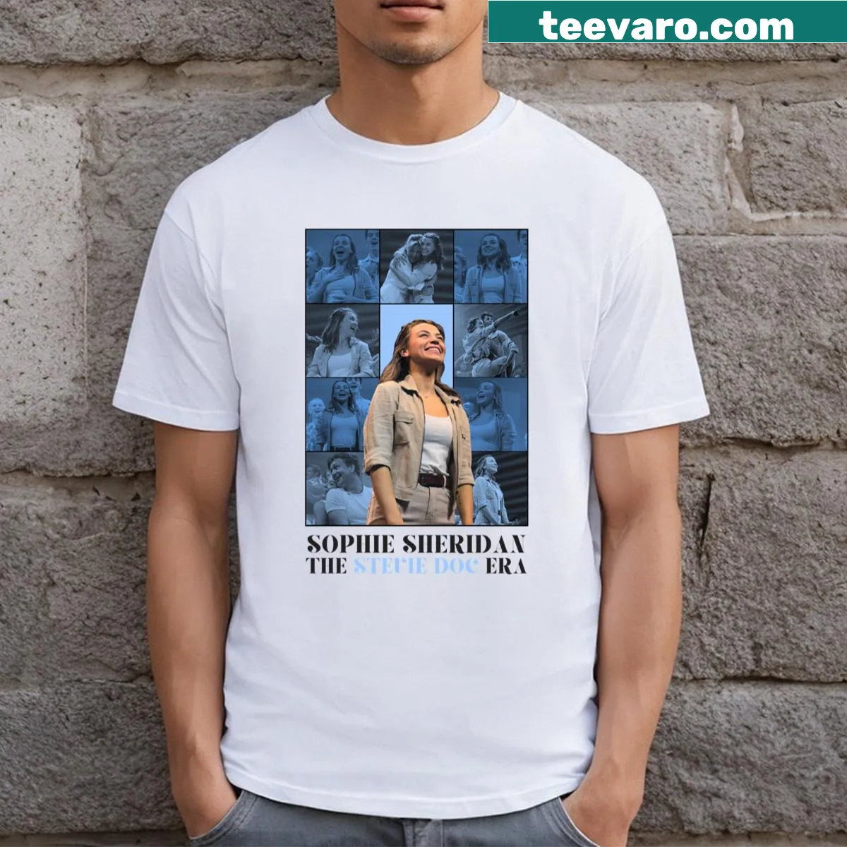 Charming design inspired by Sophie Sheridan from Mamma Mia! on T-shirt — on a men's t-shirt