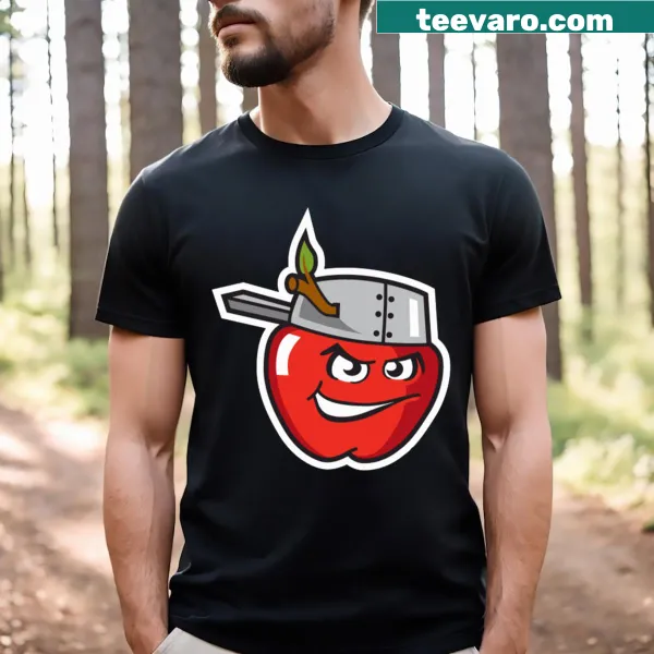 Illustrated Tincaps Forest t-shirt featuring serene nature scenery