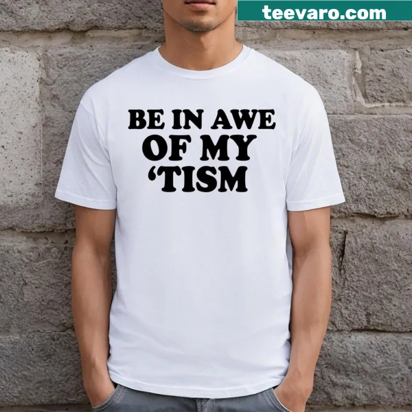 Humorous t-shirt with meme-inspired text about autism awareness
