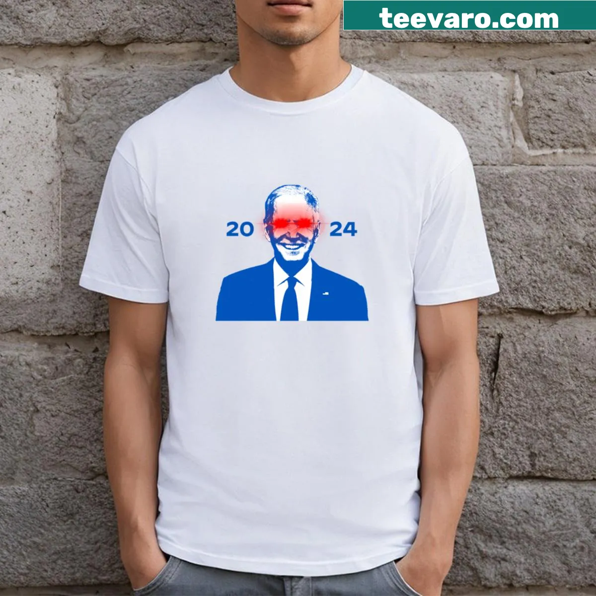 Dark Brandon meme graphic T-shirt for 2024 — on a men's t-shirt