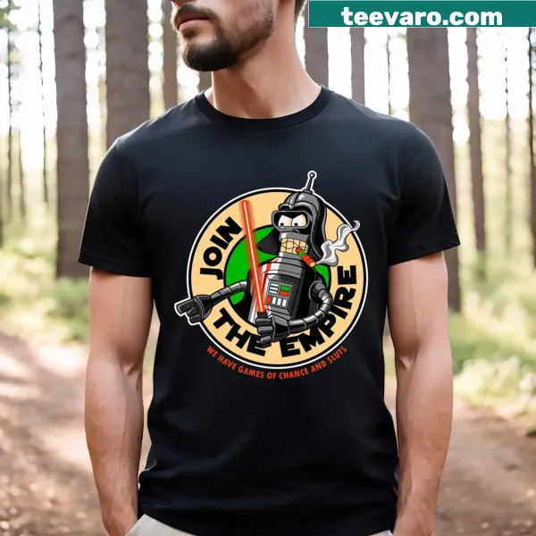 Futurama inspired Darth Bender t-shirt with humorous text