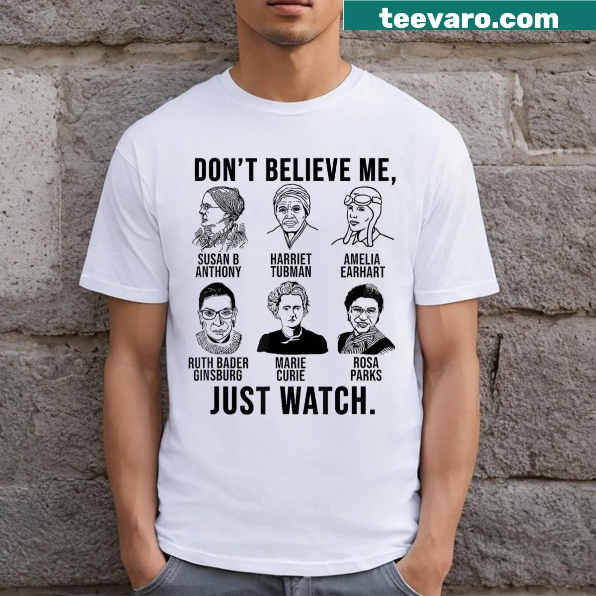 Inspirational typography T-shirt with motivational phrase — on a men's t-shirt