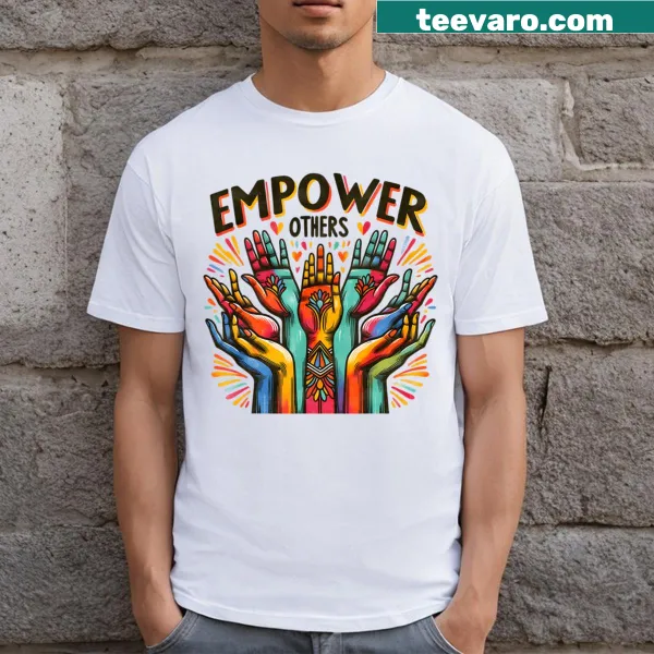 Empowerment-themed graphic t-shirt with strong message