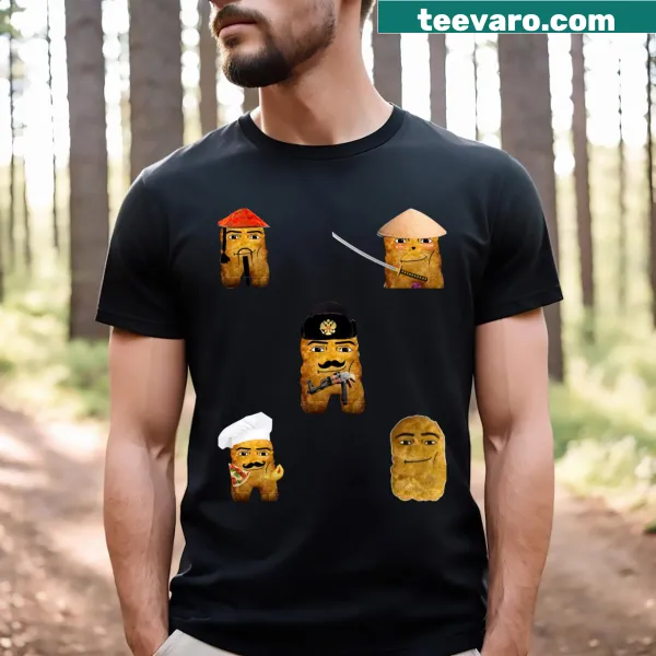 T-shirt with a humorous meme-inspired phrase in playful typography