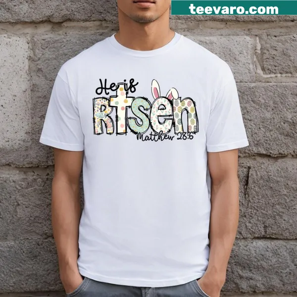 Easter T-shirt with Jesus illustration for kids