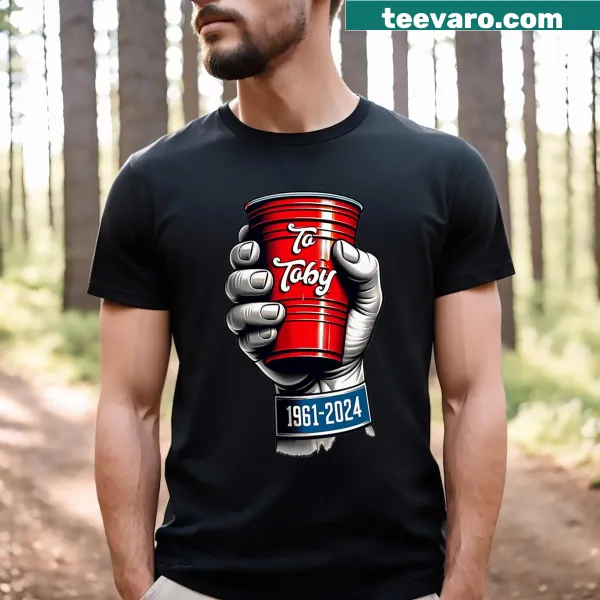 Illustrated red Solo cup graphic on a T-shirt