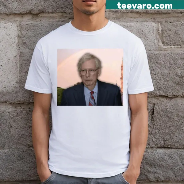 Meme of Mitch McConnell on T-shirt, illustrated for humor