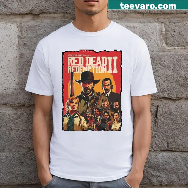 Gaming T-shirt with a design related to 'Redemption Game' theme