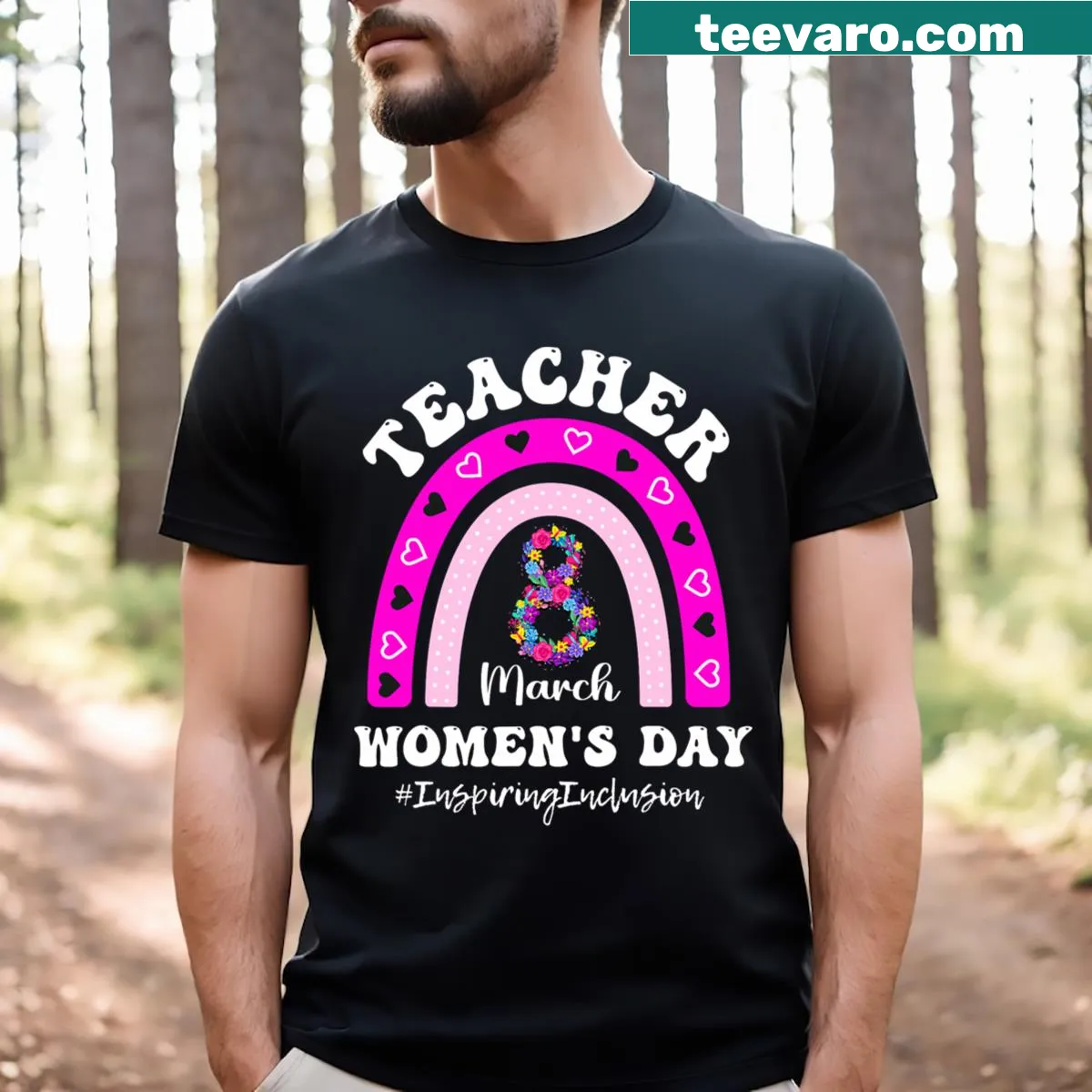 T-shirt honoring teachers with a heartfelt message for International Teacher's Day — on a men's t-shirt