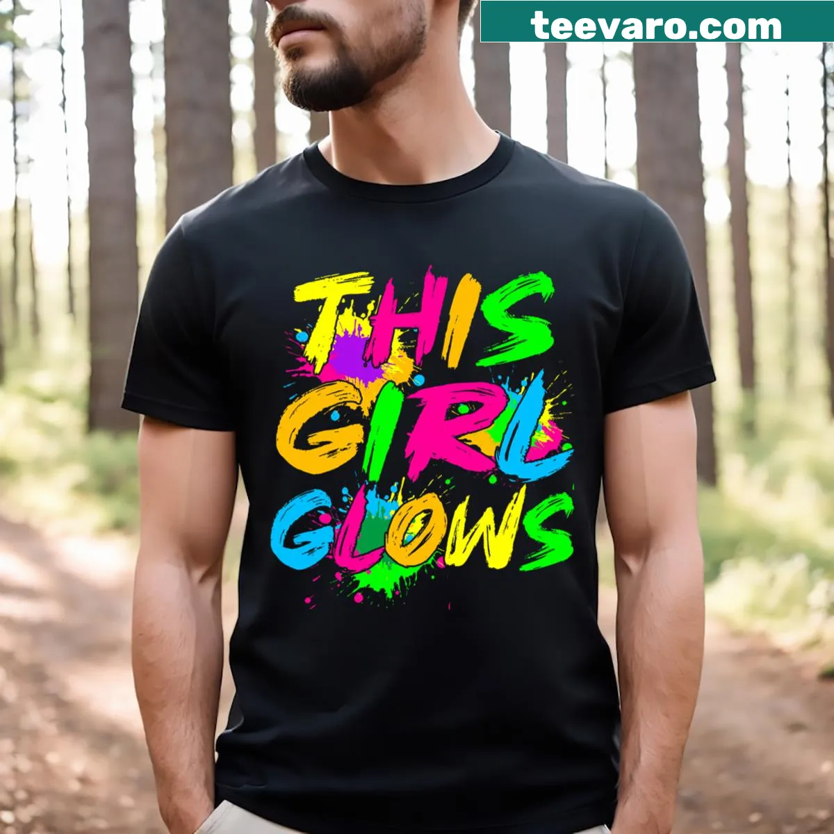 Colorful illustration on a kids' T-shirt celebrating individuality. — on a men's t-shirt