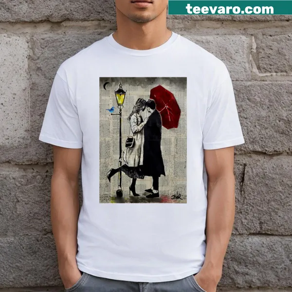 Playful shirt with weather-themed text