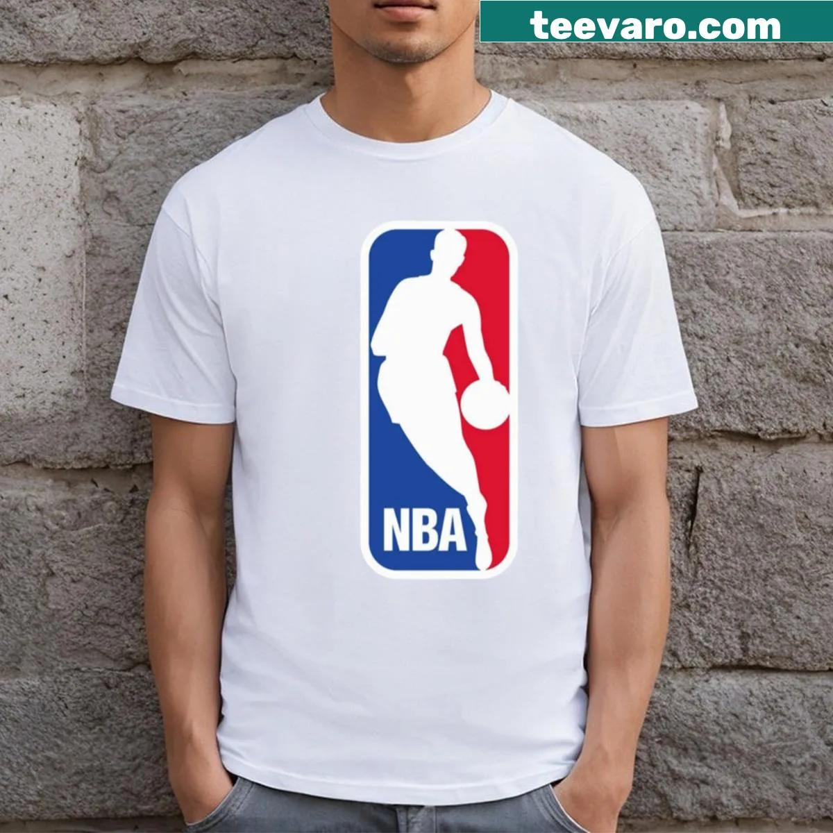 T-shirt featuring a classic American Basketball League design — on a men's t-shirt