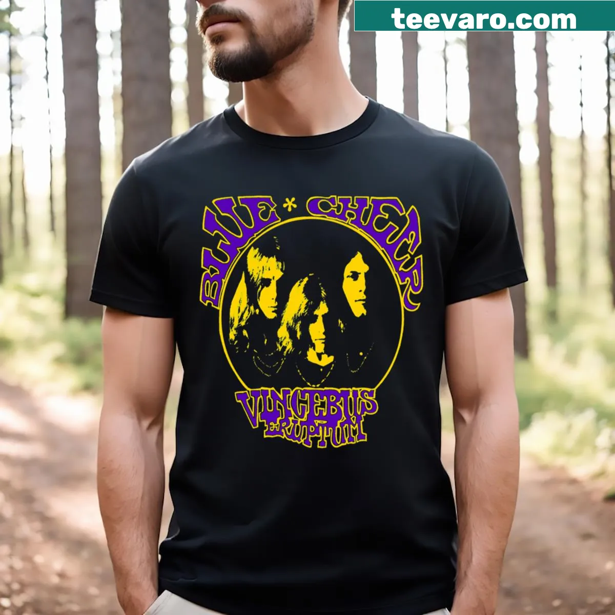 Retro T-shirt with cheerful design celebrating positivity — on a men's t-shirt
