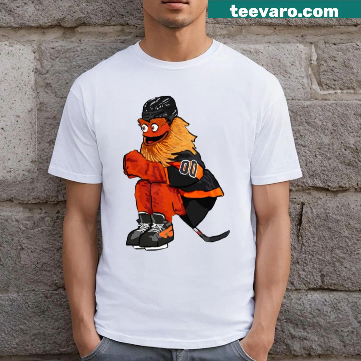 Bold tiger graphic T-shirt featuring a gritty design — on a men's t-shirt