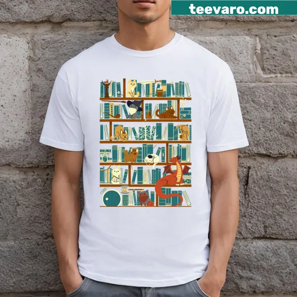 Library Of The Ring t-shirt with literary inspired design
