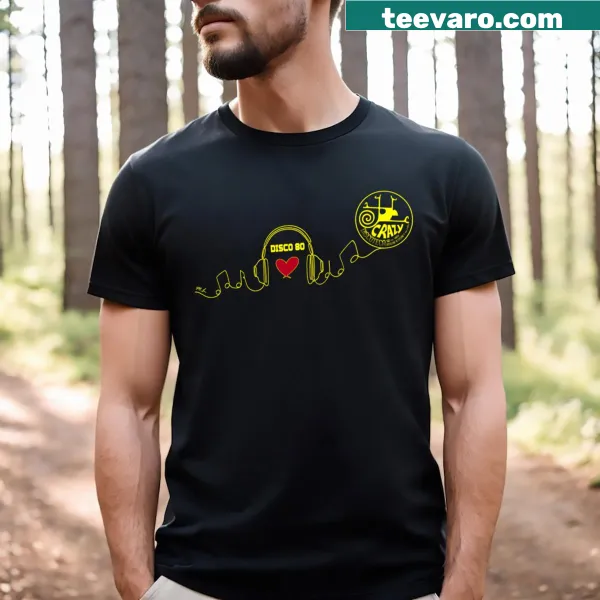 Retro Love Disco T-shirt with fun typography