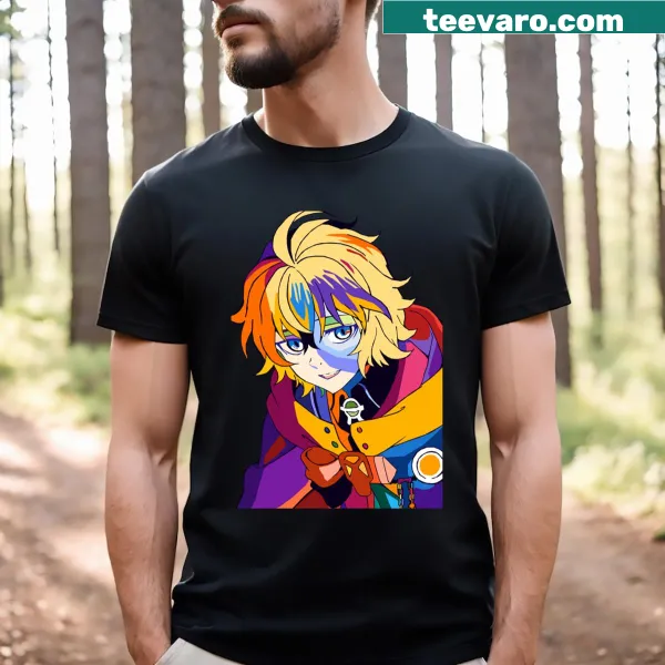 Pop art design T-shirt featuring Mikaela Hyakuya