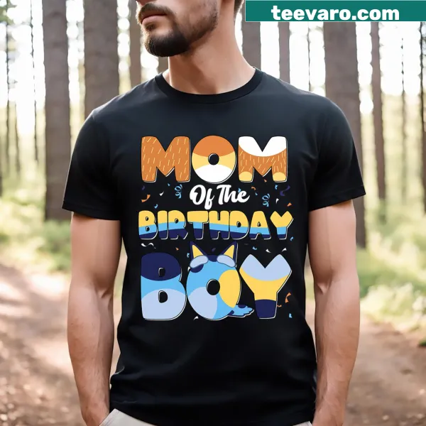 Family matching t-shirt for birthday celebration featuring playful design