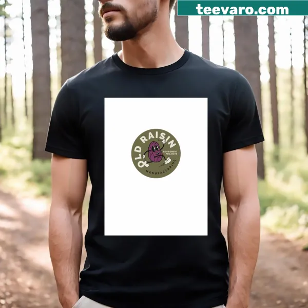 Vintage distressed graphic t-shirt with 'Old Raisin Manufacturing' text