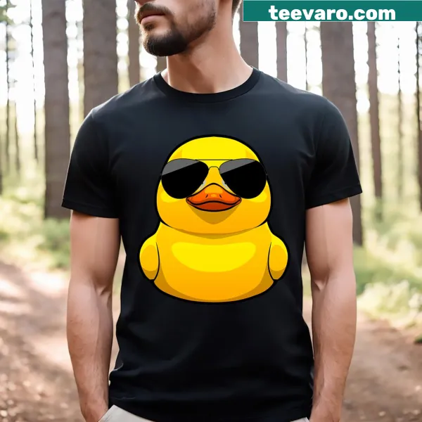 Cute T-shirt with rubber duck graphic for toddlers