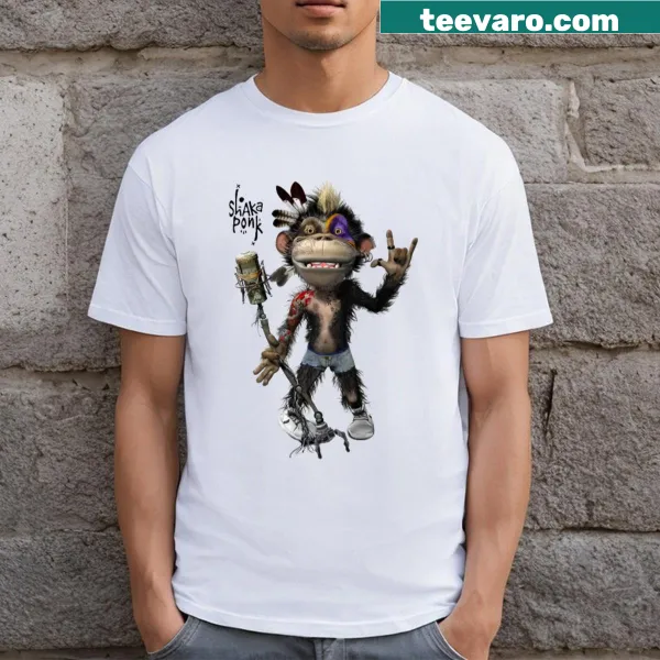 Playful T-shirt featuring Shaka Ponk design