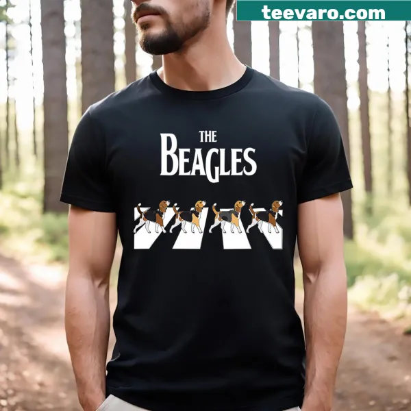 Adorable illustration of a beagle on a T-shirt