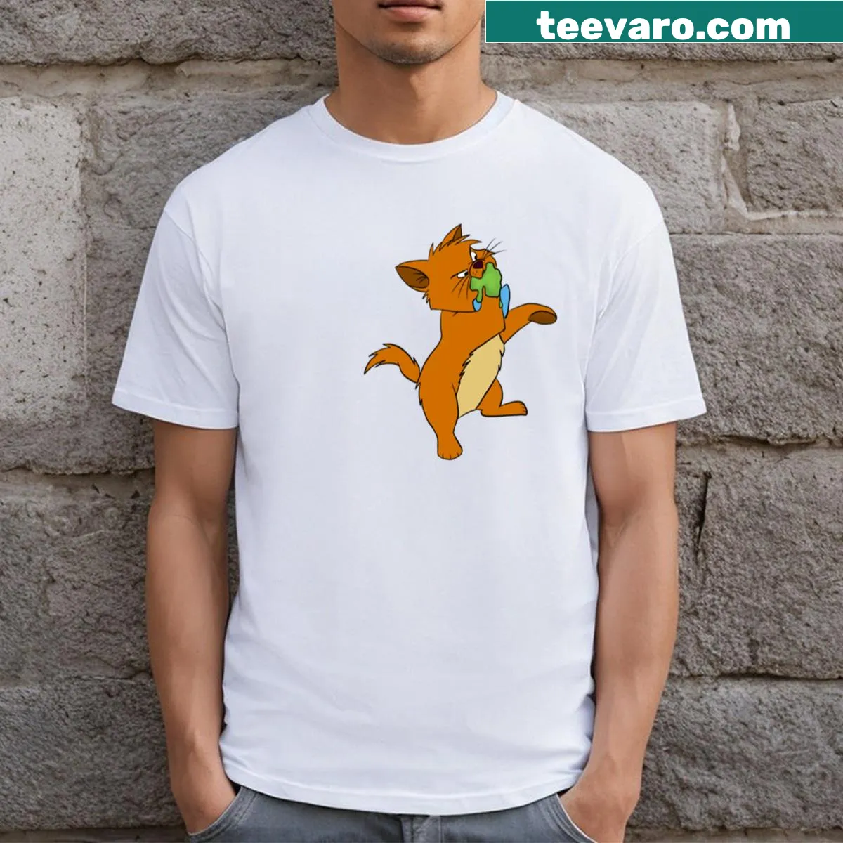 Abstract typography t-shirt inspired by Toulouse — on a men's t-shirt