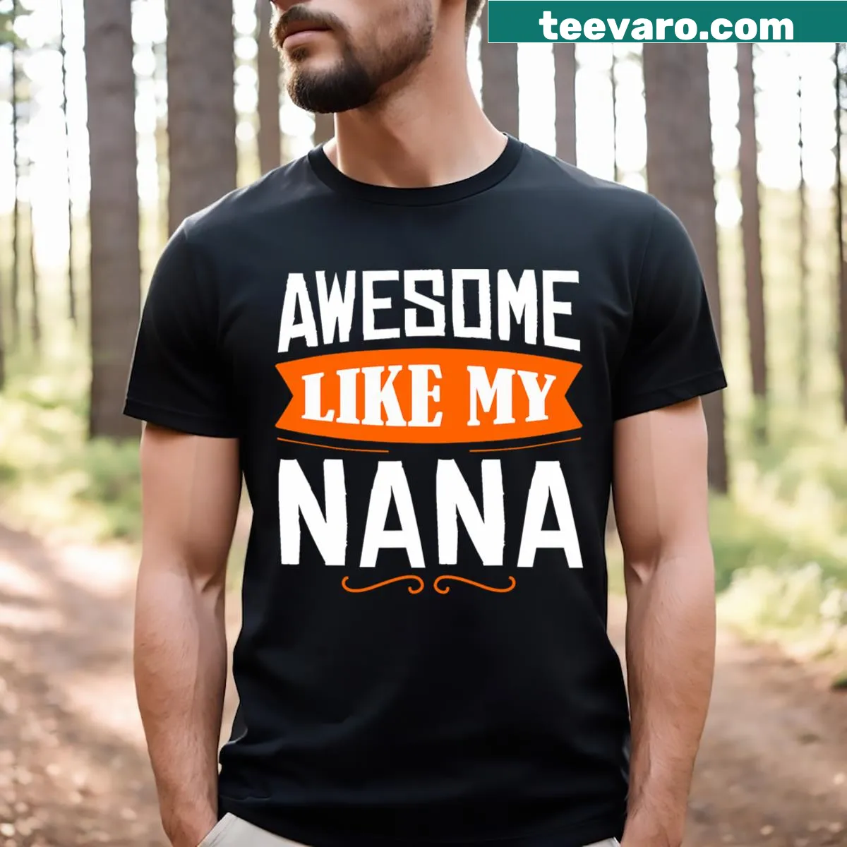 Funny Father's Day t-shirt celebrating awesome grandmothers. — on a men's t-shirt