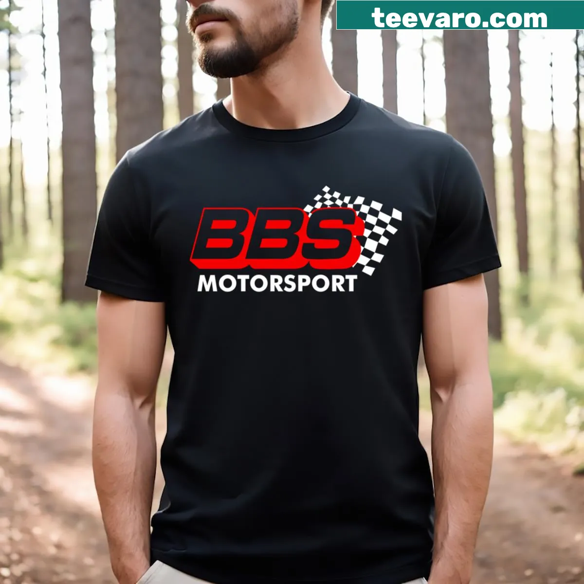 Funny sport-themed T-shirt with playful typography — on a men's t-shirt