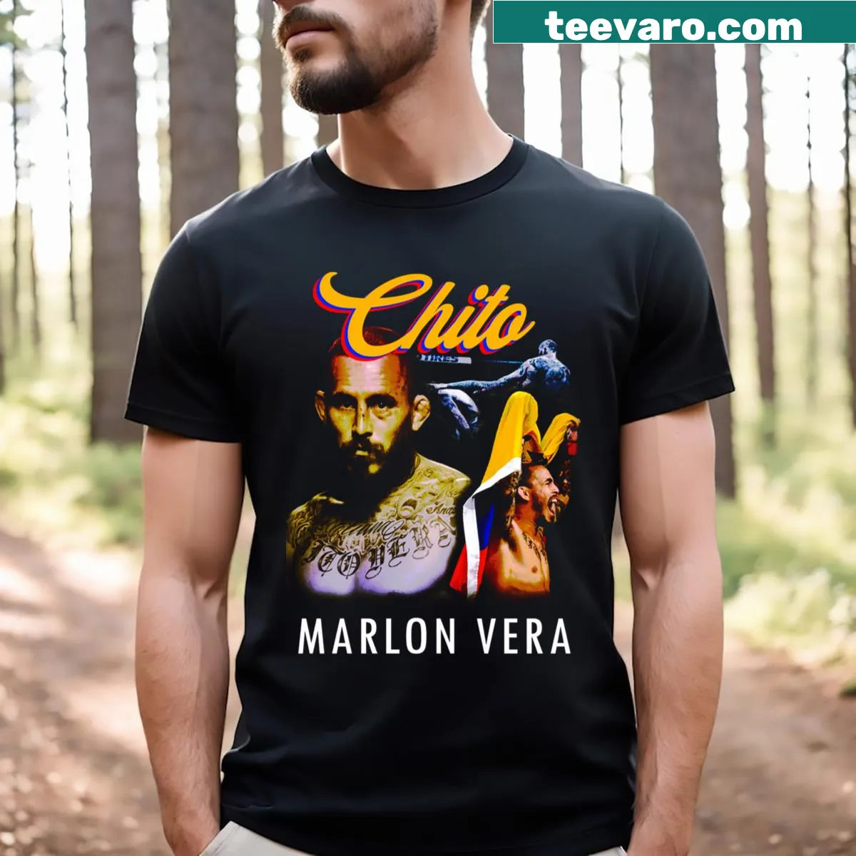 Vintage Chito Vera essential T-shirt with classic design — on a men's t-shirt
