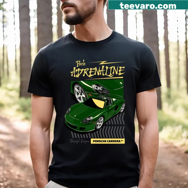 Vintage Porsche Carrera GT T-shirt with distressed design