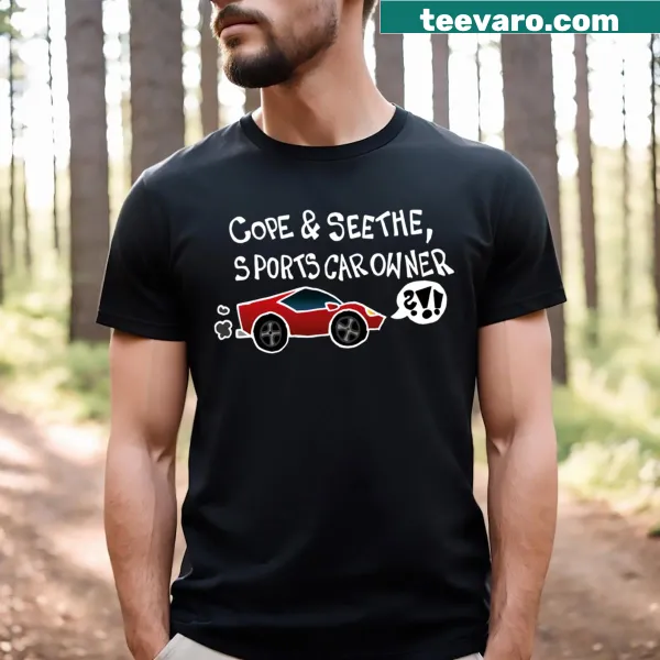 Sporty t-shirt with a humorous phrase for car owners