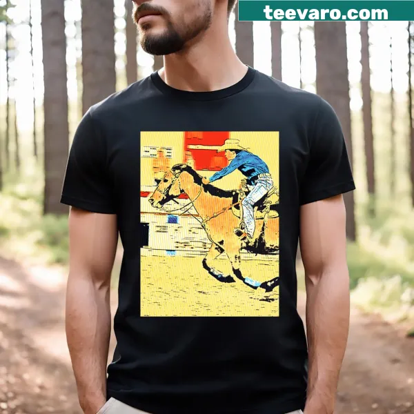 T-shirt with 'Finish Line' text for rodeo enthusiasts