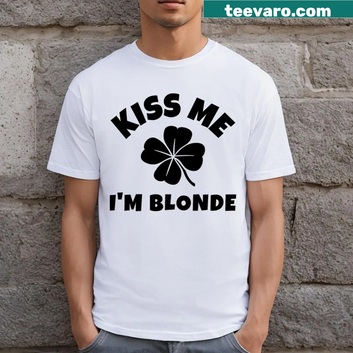 Funny St. Patrick's Day T-shirt with cheeky phrase — on a men's t-shirt