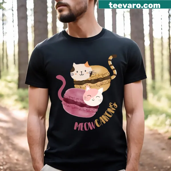 Cute illustration of Meowcarons for cat lovers