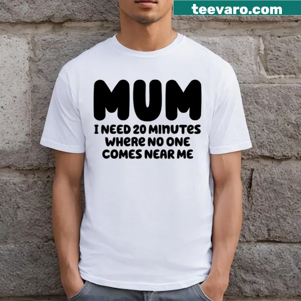 Funny t-shirt for moms with a message about needing quiet