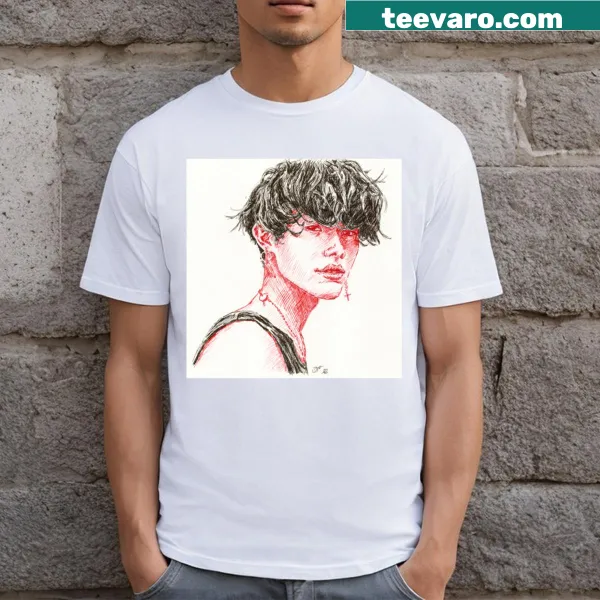 Simple typography Red Boy t-shirt for casual wear